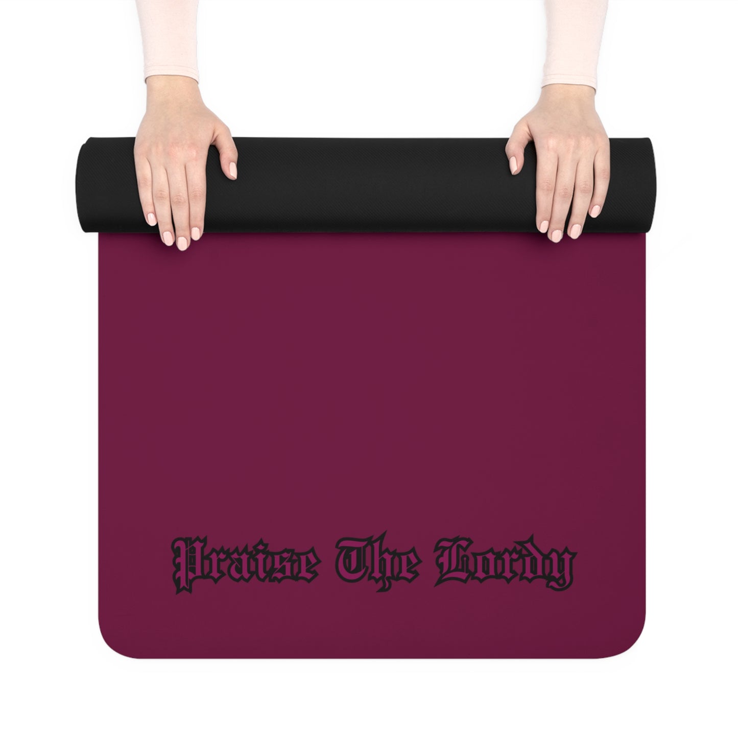 Non-Slip Berry Yoga Mat | Wine Red Eco-Friendly Rubber Exercise Mat