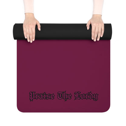 Non-Slip Berry Yoga Mat | Wine Red Eco-Friendly Rubber Exercise Mat