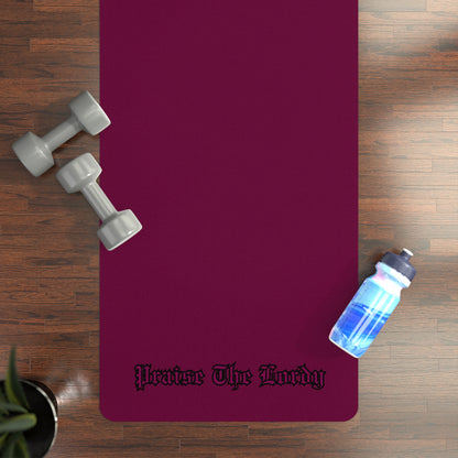 Non-Slip Berry Yoga Mat | Wine Red Eco-Friendly Rubber Exercise Mat